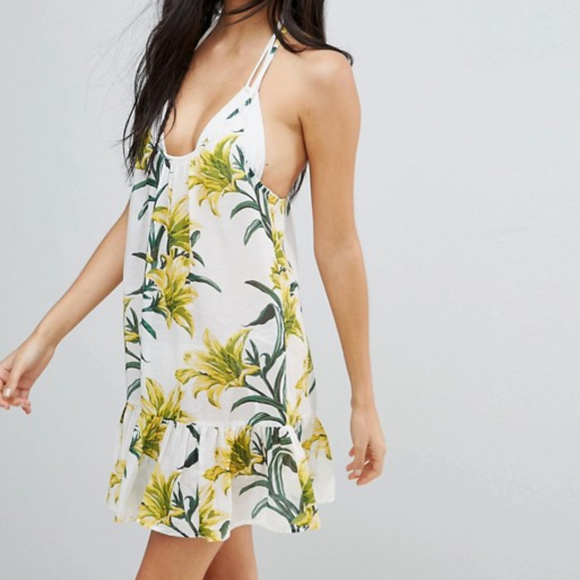 ASOS Other - ASOS Lily Print Simple T Back Beach Dress